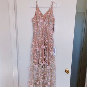 Beautiful Pink Floral Gown